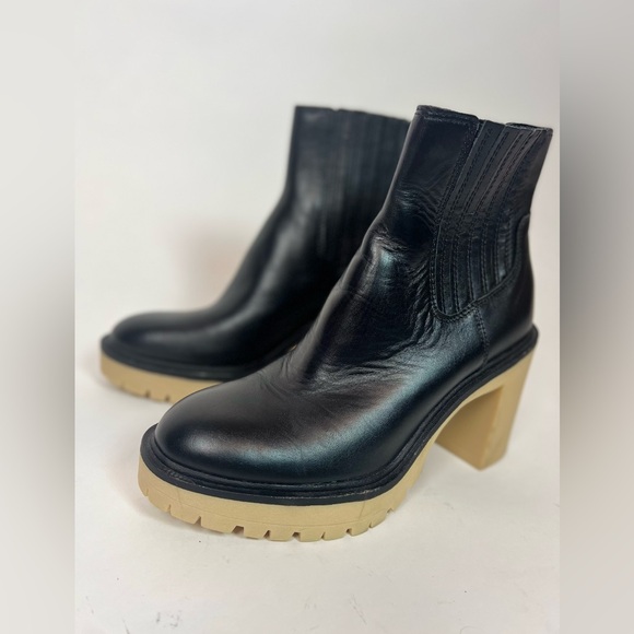 Dolce Vita Caster H2O Booties in Black Leather Anthropologie - Picture 10 of 14